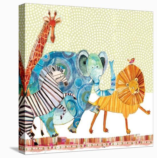 Safari Parade-Robbin Rawlings-Stretched Canvas