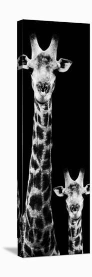 Safari Profile Collection - Giraffe and Baby Black Edition VI-Philippe Hugonnard-Premier Image Canvas