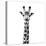 Safari Profile Collection - Giraffe Portrait White Edition IV-Philippe Hugonnard-Premier Image Canvas