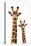 Safari Profile Collection - Portrait of Giraffe and Baby White Edition III-Philippe Hugonnard-Premier Image Canvas