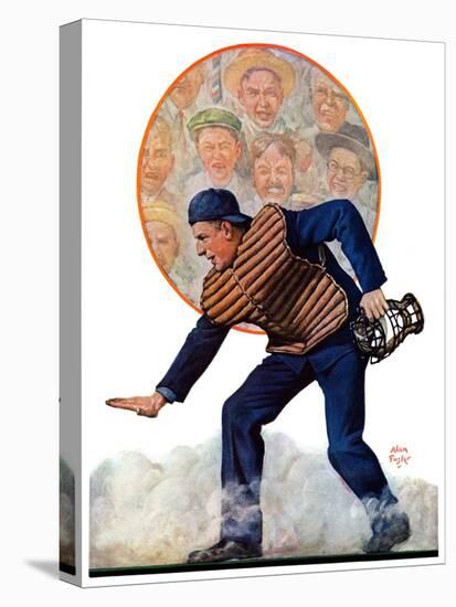 "Safe at the Plate,"September 29, 1928-Alan Foster-Premier Image Canvas