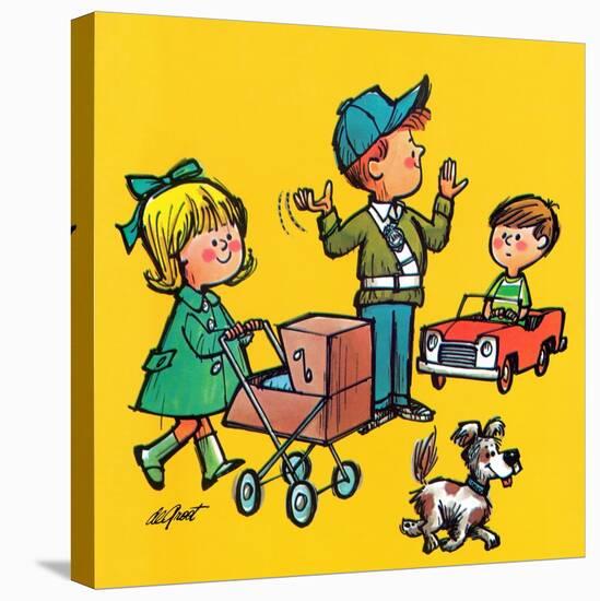 Safe Crossing - Jack & Jill-Lee de Groot-Premier Image Canvas