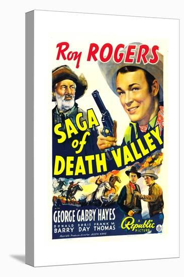 SAGA OF DEATH VALLEY, top from left: George 'Gabby' Hayes, Roy Rogers, 1939.-null-Stretched Canvas