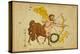 Sagittarius Constellation, Zodiac Sign, 1825-Science Source-Premier Image Canvas