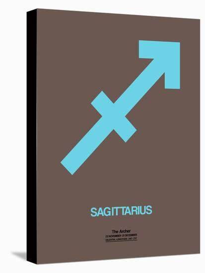 Sagittarius Zodiac Sign Blue-NaxArt-Stretched Canvas