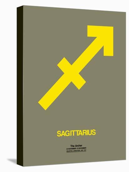 Sagittarius Zodiac Sign Yellow-NaxArt-Stretched Canvas