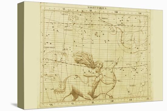Sagittarius-Sir John Flamsteed-Stretched Canvas