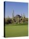 Saguaro Cacti in a Golf Course, Troon North Golf Club, Scottsdale, Maricopa County, Arizona, USA-null-Premier Image Canvas