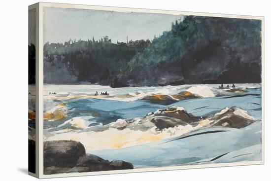 Saguenay River, Lower Rapids, 1897 (W/C on Paper)-Winslow Homer-Premier Image Canvas