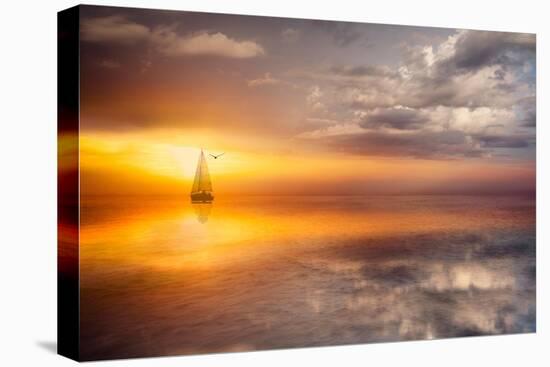 Sail and sunset-Marco Carmassi-Premier Image Canvas