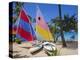 Sail Boats, Galley Bay, Antigua, Caribbean, West Indies, Central America-Firecrest Pictures-Premier Image Canvas