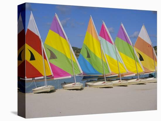 Sail Boats on the Beach, St. James Club, Antigua, Caribbean, West Indies, Central America-J Lightfoot-Premier Image Canvas