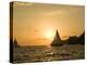 Sailboat at Sunset, Bay of Land's End (El Arco),Cabo San Lucas, Baja, Mexico-Michele Westmorland-Premier Image Canvas