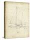 Sailboat Blueprint IV-Ethan Harper-Stretched Canvas
