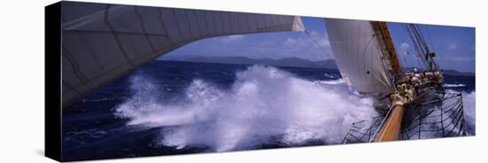 Sailboat in the Sea, Antigua, Antigua and Barbuda-null-Premier Image Canvas