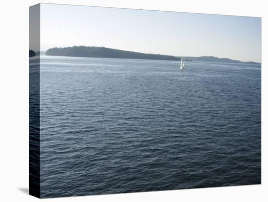 Sailboat on the Puget Sound Passes Blake Island, Washington State, United States of America-Aaron McCoy-Premier Image Canvas