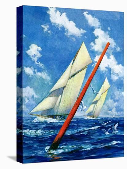 "Sailboat Race,"July 1, 1928-Anton Otto Fischer-Premier Image Canvas