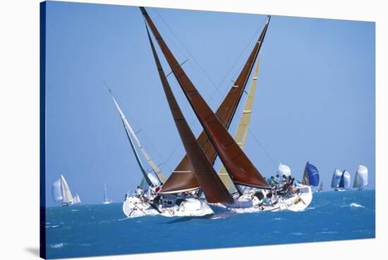 Sailboat Race-null-Stretched Canvas