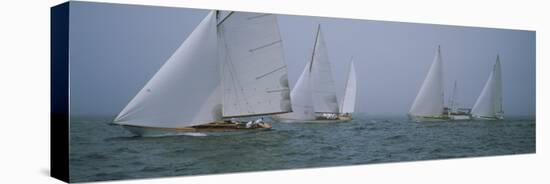 Sailboats at Regatta, Newport, Rhode Island, USA-null-Premier Image Canvas