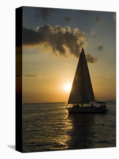 Sailboats at Sunset, Key West, Florida, United States of America, North America-Robert Harding-Premier Image Canvas