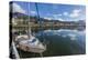 Sailboats Docked Along the Small Boat Harbor in Ushuaia, Argentina, South America-Michael Nolan-Premier Image Canvas