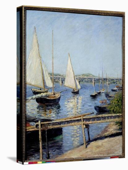 Sailboats in Argenteuil Painting by Gustave Caillebotte (1848-1894) 1888 Sun. 0,65X0,55 M Paris, Mu-Gustave Caillebotte-Premier Image Canvas