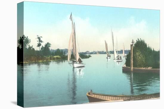 Sailboats, Lake Minnetonka, Minnesota-null-Stretched Canvas