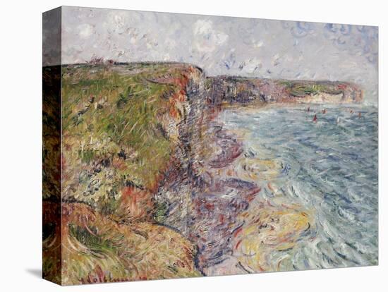 Sailboats near the Cliffs, Yport-Gustave Loiseau-Premier Image Canvas