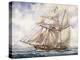 Sailing Along Coast of Falkland Islands with Schooner Sarandi in 1832-1833-null-Premier Image Canvas