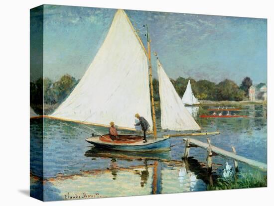 Sailing at Argenteuil, c.1874-Claude Monet-Premier Image Canvas