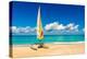Sailing Boat on a Beautiful Summer Day at Beach in Cuba-Kamira-Premier Image Canvas