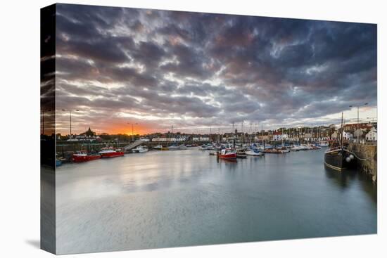 Sailing Boats at Sunset in the Harbour at Anstruther, Fife, East Neuk, Scotland, United Kingdom-Andrew Sproule-Premier Image Canvas