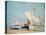 Sailing Boats, C, 1869 (Oil on Wood)-Eugene Louis Boudin-Premier Image Canvas