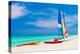 Sailing Boats, Catamarans, Kayaks and Water Bikes in the Beautiful Cuban Beach of Varadero-Kamira-Premier Image Canvas