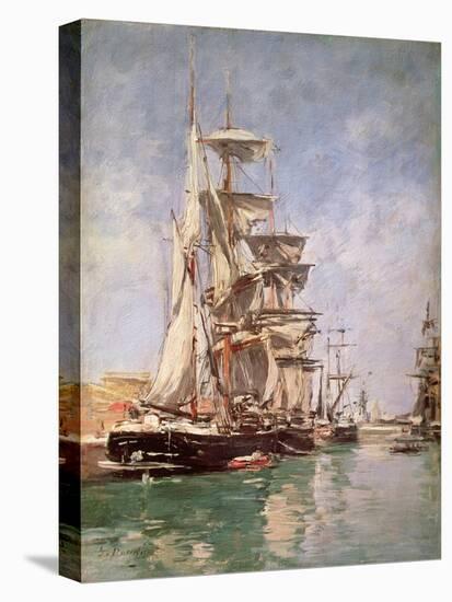 Sailing Boats (Oil on Canvas)-Eugene Louis Boudin-Premier Image Canvas