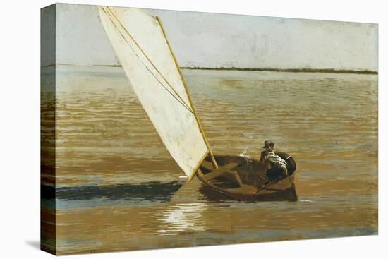 Sailing, C.1875 (Oil on Canvas)-Thomas Cowperthwait Eakins-Premier Image Canvas