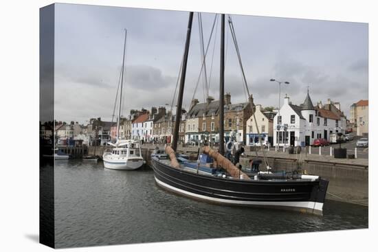 Sailing Herring Drifter Moored in Harbour, Anstruther, Fife Coast, Scotland, United Kingdom-Nick Servian-Premier Image Canvas