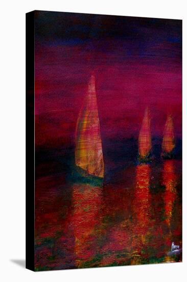 Sailing home-Kenny Primmer-Stretched Canvas