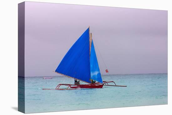Sailing in the Ocean, Boracay Island, Aklan Province, Philippines-Keren Su-Premier Image Canvas