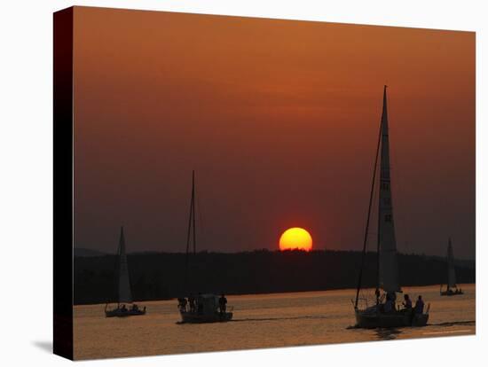 Sailing Season Begins, Gilford, New Hampshire-Jim Cole-Premier Image Canvas