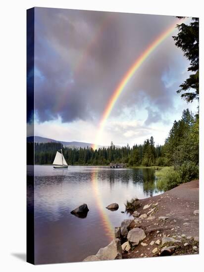 Sailing Under Rainbows, Oregon 97-Monte Nagler-Premier Image Canvas