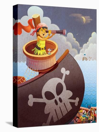 Sailing with Pirates - Jack & Jill-Merril Rainey-Premier Image Canvas