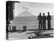 Sailors Watching Smoke Coming Out of the Top of Mt. Stromboli-Tony Linck-Premier Image Canvas