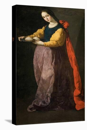 Saint Agatha, Between 1630 and 1635-Francisco de Zurbarán-Premier Image Canvas