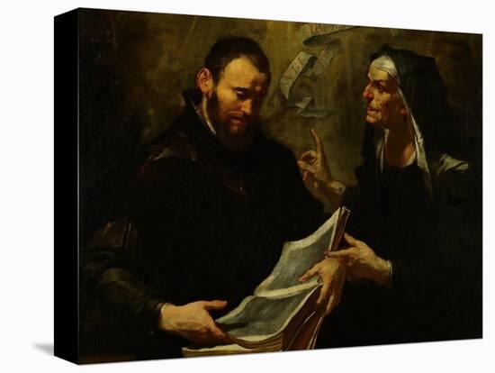 Saint Augustine and Saint Monica-Giovacchino Assereto-Premier Image Canvas