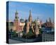 Saint Basil's Cathedral and Spassky Tower, Red Square, Moscow, Russia-null-Stretched Canvas