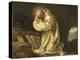 Saint Bruno en prière dans le désert-Jean Bernard Restout-Premier Image Canvas