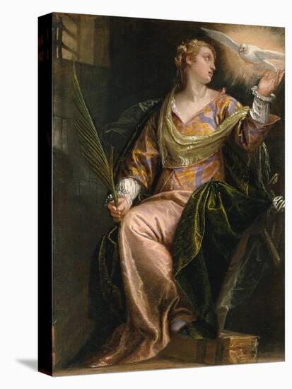 Saint Catherine of Alexandria in Prison, c.1580-5-Veronese-Premier Image Canvas