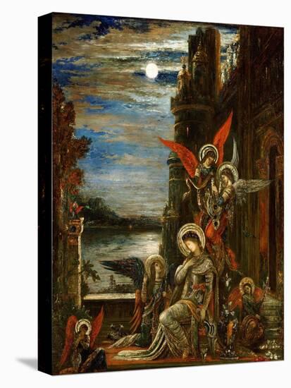 Saint Cecile, The Angels Announcing Her Coming Martyrdom-Gustave Moreau-Premier Image Canvas