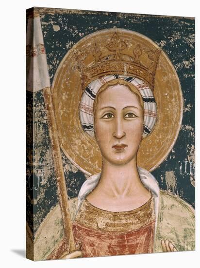 Saint, Detail of Fresco, Basilica of Santa Caterina D'Alessandria, Galatina, Apulia, Italy-null-Premier Image Canvas